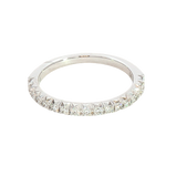 Elegant Diamond Bands 14K White Gold 0.35 Carats Diamond Anniversary Band