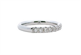 Elegant Diamond Bands 14K White Gold Anniversary 0.53 Carats Diamond Anniversary Band