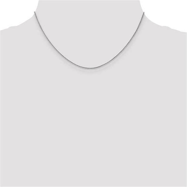 Elegant & Durable Designs 14K Gold White 1.0mm Wheat Chain, 16 Inch