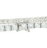 Sophisticated & Timeless Diamond Bracelets 14K White Gold 10.0 Carats Lab Grown Diamond Tennis Bracelet - 7 Inch