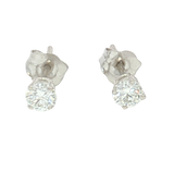 Classic & Contemporary 14K White Gold 0.24 Carats Diamond Stud Earrings