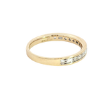 Elegant Diamond Bands 14K Gold Yellow Channel Set 0.17 Carats Diamond Anniversary Band