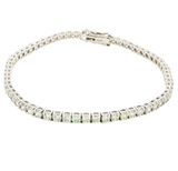 Sophisticated & Timeless Diamond Bracelets 18K White Gold 5.10 Carats Diamond Tennis Bracelet - 7 Inch