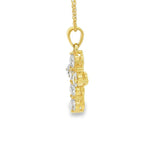 Elegant Diamond Necklaces & Pendants 18K Yellow Gold 1.05 Carats Diamond Cross Pendant