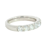 Elegant Diamond Bands 14K White Gold 1.30 Carats Lab Grown Diamond Band