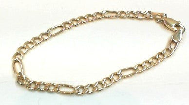 Yellow Gold 14K 3MM Figaro Child's Bracelet