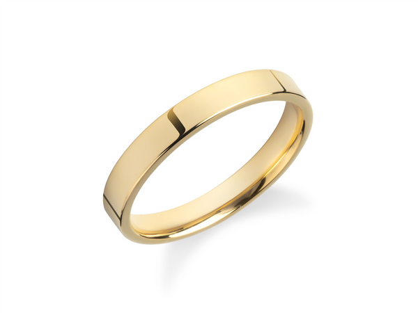 Yellow 10K Gold Comfort Fit Band