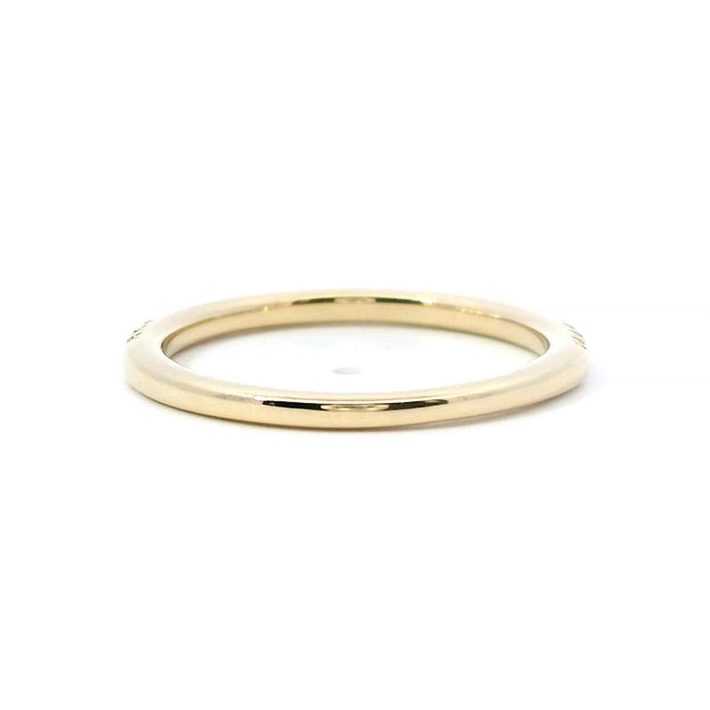 Elegant Diamond Bands 14K Gold Yellow Anniversary 0.15 Carats Diamond Anniversary Band