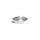Elegant Diamond Mountings 18K White Gold 2.0 Carat Round Diamond Semi-Mount Engagement Ring -- Baguette & Round 0.81 Carat Diamond Setting