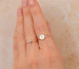 Elegant & Trendy 14K Gold Yellow 0.02 Carats Diamond Fashion Ring