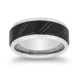 Two-Toned Tungsten 9 MM Comfort Fit Band