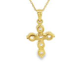 Elegant Diamond Necklaces & Pendants 18K Yellow Gold 1.05 Carats Diamond Cross Pendant