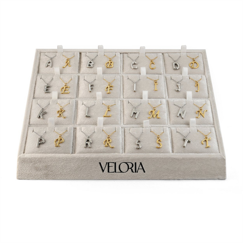 Fashion Bubble Initial K Yellow IP Stainless Steel Drop Necklace, 18 Inch