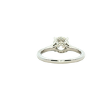14K Gold White Accented Lab Grown 2.04ct Round Diamond Hidden Engagement Ring - Lab-Grown 2.17 CTW Diamond