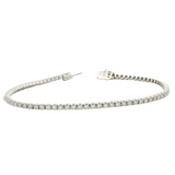 Sophisticated & Timeless Diamond Bracelets 14K Gold White Round Diamonds & Tennis Bracelet - 1.08 CTW, Size 7 Inch