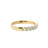 14K Yellow Gold 0.53 Carats Diamond Half Anniversary Band