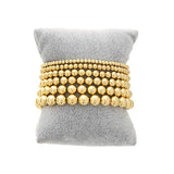 Bold & Stylish 2.0 MM Yellow Gold Filled Bead Bracelet - 7 Inch