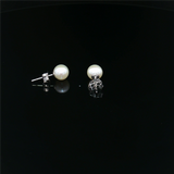 Timeless & Sophisticated Design 14K White Gold 5.0 -5.5 MM Freshwater Pearl Stud Earrings