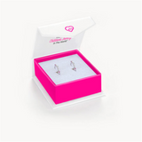 Sterling Silver 9.0 MM Standard Huggie Hoop Earrings