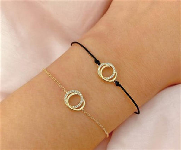 Sophisticated & Timeless Diamond Bracelets 14K Yellow Gold 0.07 Carats Diamond Bracelet - Length 7 Inch