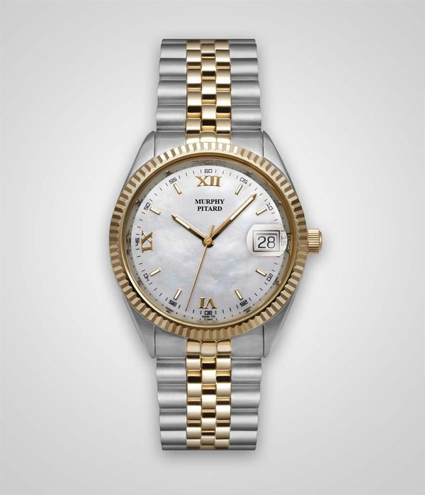 Murphy Pitard Signature Two-Toned Stainless Steel Watch- Case Size 35.5 MM
