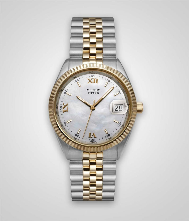 Murphy Pitard Signature Two-Toned Stainless Steel Watch- Case Size 35.5 MM