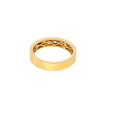 Elegant & Trendy 18K Yellow Gold Channel Set Emerald, Marquise & Round Cut 0.34 Carats Diamond Stackable Band