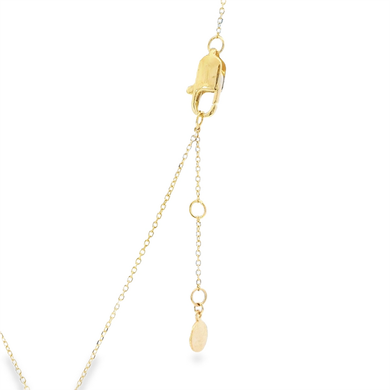 Elegant Diamond Necklaces 14K Gold Yellow Lab Grown 0.57 Carats Diamond 18x13.3mm Cross Pendant Necklace - 18 Inch