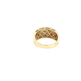 Elegant & Trendy 14K Yellow Gold 0.70 Carats Diamond Signet Ring