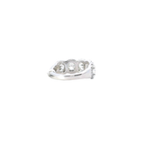 Elegant & Trendy 18K White Gold 2.06 Carats Diamond Halo Band