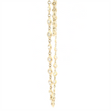 Elegant Diamond Necklaces 14K Gold Yellow 3.02 Carats Round Diamond Station Necklace - 18 Inch