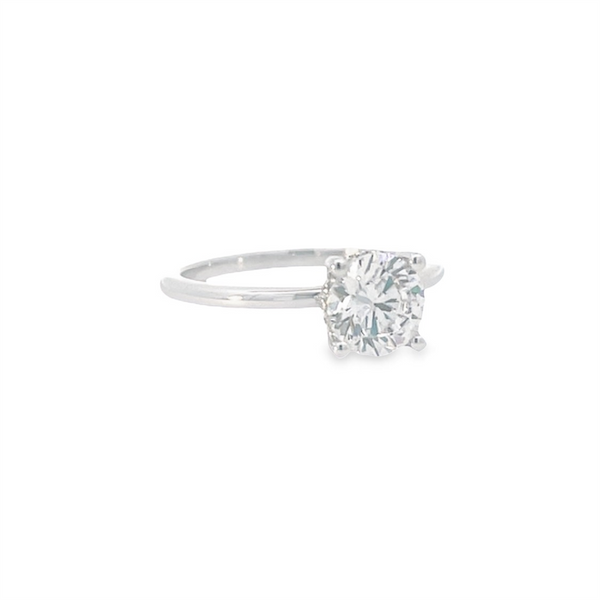 MPJ EXclusive White14 Karat Gold .04 Carats Diamond Round Solitaire Engagement Ring