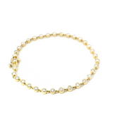 Sophisticated & Timeless Diamond Bracelets 14K Gold Yellow Bezel Diamond Tennis Bracelet - 2.0 CTW, Size 7 Inch
