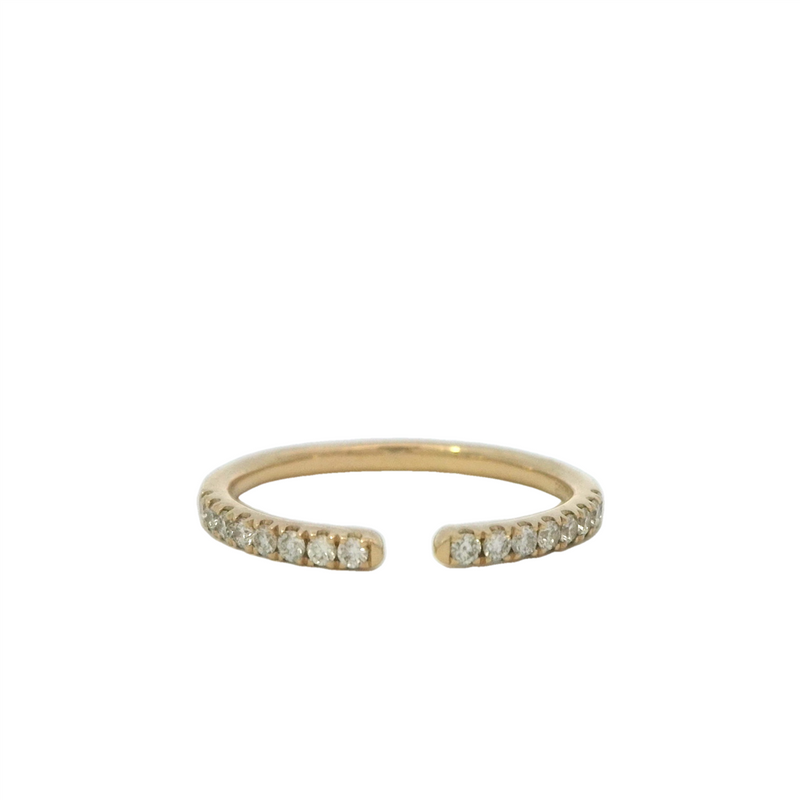 Elegant Diamond Bands 14K Gold Yellow Stackable 0.25 Carats Diamond Anniversary Band