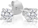 Classic & Contemporary 14K Gold White 0.17 Carats Diamond Stud Earrings