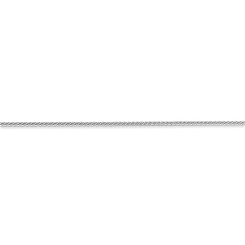 Elegant & Durable Designs 14K Gold White 1mm Wheat Chain, 20 Inch