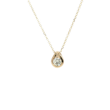 Elegant Diamond Necklaces 14K Yellow Gold 0.20 Carats Diamond Solitaire Necklace - 18 Inch