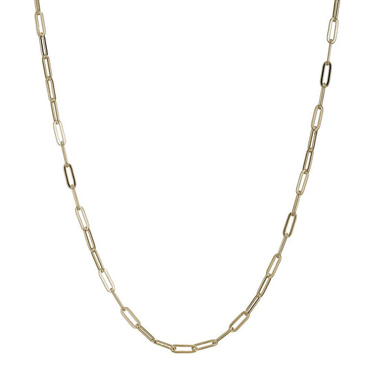 Yellow Sterling Silver Oval Link Chain