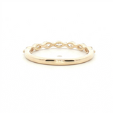 Elegant Diamond Bands 14K Gold Yellow Stackable 0.40 Carats Marquise Diamond Anniversary Band