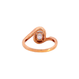 Bold & Elegant 14K Rosé Gold Oval Cut 1.97 Carats Lavender Sapphire 
& 0.24 Carats Diamond Ring
