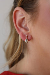 Vibrant Color Stone 14K Gold Yellow 0.95 Carats Aquamarine & 0.10 Carats Diamonds Dangle Earrings