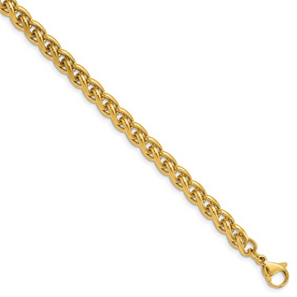 Yellow Stainless Steel Wheat Chain