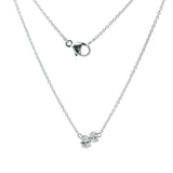 Elegant Diamond Necklaces 14K Gold White 0.32 Carats Diamond Pendant Necklace - 18 Inch