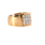Elegant & Trendy 18K Rosé Gold 2.31 Carats 11mm Diamond Fashion Band