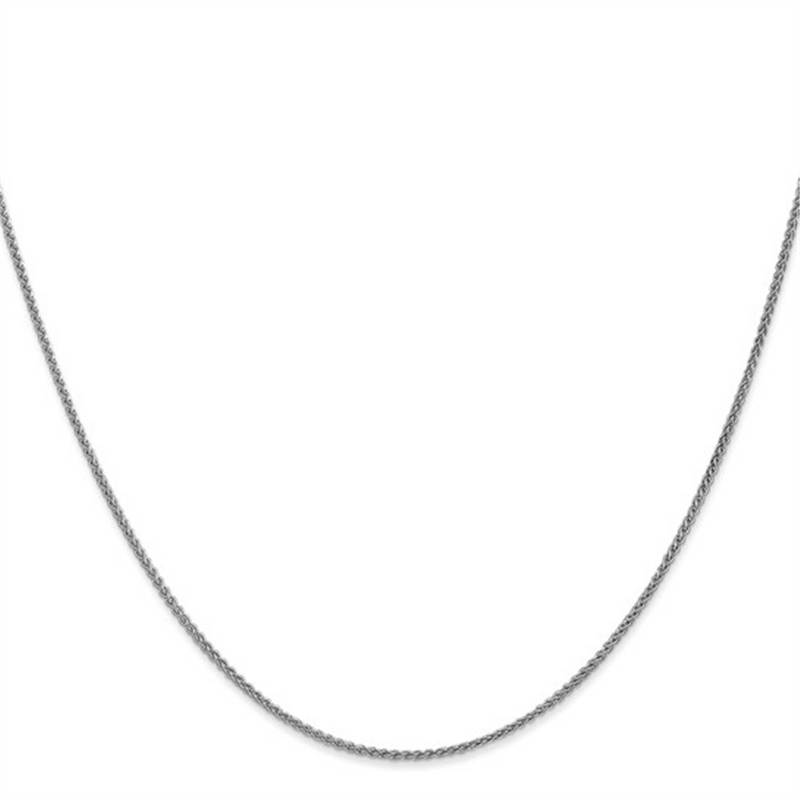 Elegant & Durable Designs 14K Gold White 1.2mm Wheat Chain, 22 Inch