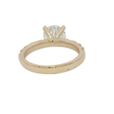 14K Yellow Gold 2.95 Carats Lab Grown Diamond Engagement Ring