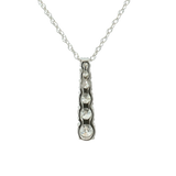 Elegant Diamond Necklaces 14K Gold White 0.60 Carats Diamonds Drop Pendant Necklace - 18 Inch