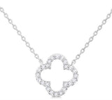 Elegant Diamond Necklaces 10K Gold White 0.12 Carats Diamond Drop Pendant Necklace - 18 Inch