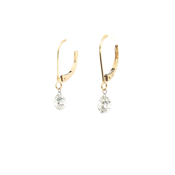 Classic & Contemporary 14K Yellow Gold 2.0 Carat Lab-Grown Diamond Dangle Earrings