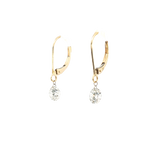 Classic & Contemporary 14K Yellow Gold 1.0 Carat Lab-Grown Diamond Dangle Earrings